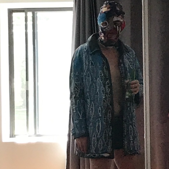 HAND PAINTED LEATHER JACKET cosplay as a river! - Picture 7 of 7